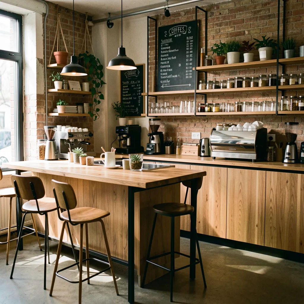 Kompakt kaffestasjon design